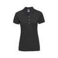 Russell Athletic Womens/Ladies Stretch Short Sleeve Polo Shirt (Black) - Size X-Small