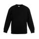Fruit of the Loom Boys Childrens Unisex Set In Sleeve Sweatshirt (Pack of 2) - Black - Size 5-6Y