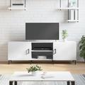 vidaXL TV Cabinet High Gloss White 150x30x50 cm Engineered Wood