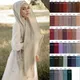 Muslim Chiffon Hijab Solid Color HIjabs Head Wraps Hijabs Scarves Ladies Foulard Femme Veil Scurf