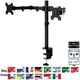 MS02 Desktop Clamping Full Motion 360 Degree Dual Monitor Holder Stand 10"-27"LCD LED Monitor Mount