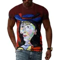 Impressionist Master Picasso Classic Oil Painting 3D HD Print Men And Women Art Taste Charm Short