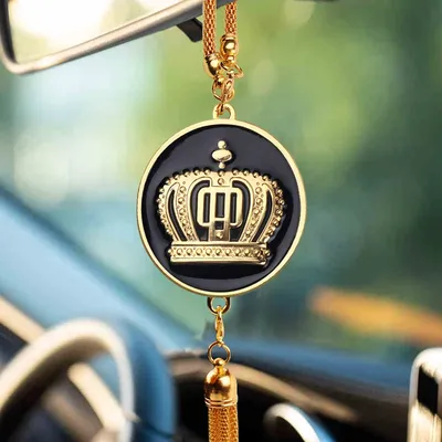 3D Metall Luxus VIP Royal Crown Emblem Auto Anhänger Dekoration Suspension Rückspiegel Ornamente