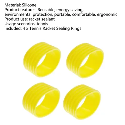 Anneaux ergonomiques douillets tactiles pour raquette de badminton diamètre 2.5cm colorés 4