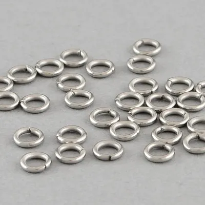 4000Pcs Edelstahl Geschlossen Unsoldering Jump Ringe Oval Einzel Schleife Split Ringe für DIY