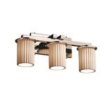 Justice Design Group Limoges 21 Inch 3 Light Bath Vanity Light - POR-8773-10-BMBO-MBLK