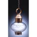 Northeast Lantern Onion 17 Inch Tall 1 Light Outdoor Hanging Lantern - 2042-VG-MED-CLR