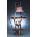 Northeast Lantern Uxbridge 23 Inch Tall 3 Light Outdoor Post Lamp - 2243-DAB-LT3-CSG