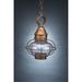 Northeast Lantern Onion 13 Inch Tall Outdoor Hanging Lantern - 2522-AC-MED-CLR