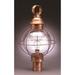 Northeast Lantern Onion 21 Inch Tall Outdoor Post Lamp - 2843-DAB-MED-OPT