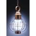 Northeast Lantern Onion 19 Inch Tall Outdoor Hanging Lantern - 2842-DB-MED-OPT