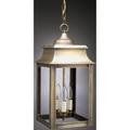 Northeast Lantern Concord 19 Inch Tall 3 Light Outdoor Hanging Lantern - 5632-DAB-LT3-CLR