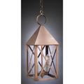 Northeast Lantern York 19 Inch Tall 2 Light Outdoor Hanging Lantern - 7042-AC-LT2-SMG