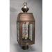 Northeast Lantern Woodcliffe 22 Inch Tall 3 Light Outdoor Post Lamp - 8343-DAB-LT3-CLR