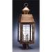 Northeast Lantern Woodcliffe 26 Inch Tall 3 Light Outdoor Post Lamp - 8353-AB-LT3-SMG