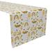 Fabric Textile Products, Inc. Table Runner, 100% Cotton, 16x108", Honey Bee and Rainbows