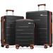 3 Piece Luggage Sets Hard Case Expandable Checked Luggage Suitcase Set