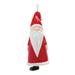 Club Pack of 12 Red Santa Bell Christmas Ornaments 5.75"