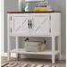 35'' Farmhouse Wood Buffet Sideboard Console Table with Bottom Shelf - 35.43" x 13.78"