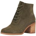 TOMS Damen Evelyn Schnürschuh Stiefelette, Olive Night Wildleder, 39 EU