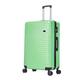 Aerostar 28” Large Suitcase Super Lightweight 4 Spinner Wheels ABS Hard Shell Check-in Luggage Integrated Safe and Secure Combination Lock (Green, 100 Litre)