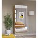 Arte-N ARTE- N Optima 58 2 Door Mirrored Wardrobe - White Gloss/ Artisan Oak