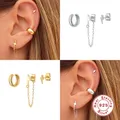 Boucles d'oreilles créoles plaquées argent pour femmes boucles d'oreilles pendantes accessoires de