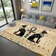 Ancient Egypt Carpet God Egyptian Cat Anubis Carpets for Living Room Bedroom Rug Anti-slip Floor