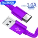 Micro USB Cable 1m 2m 3m quick charge microusb 3.0a fast charger cord for xiaomi samsung nokia