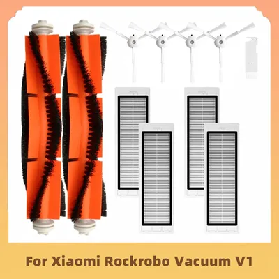 Für Xiaomi Rockrobo Vacuum V1, Roborock S4 S5 S6, SDJQR01RR, SDJQR02RR Roboterstaubsauger Hauptseitenbürste Hepa-Filter Ersatzteile Image