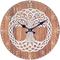 Signes Grimalt - Orologio da muro adorno Orologio per alberi di vita marrone orologi 4x34x34cm