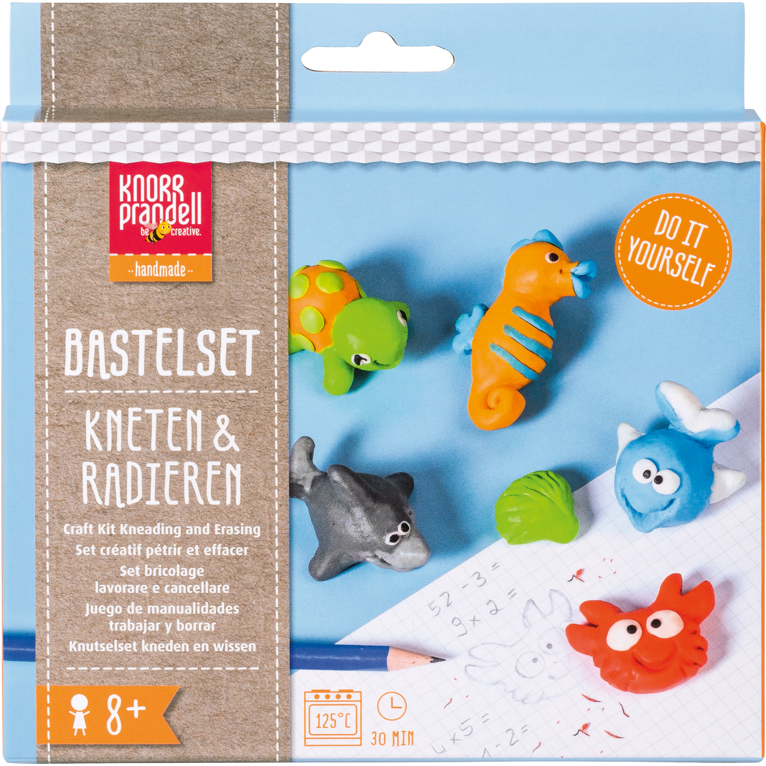 Kit créatif Modeler et gommer "mer", 5 gommes