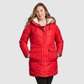 Eddie Bauer Women's Winter Coat Lodge Cascadian Down Parka Puffer Jacket - Red - Size XS