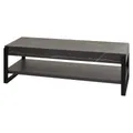 Mendler TV-Rack HWC-L53, Fernsehtisch Lowboard TV-Tisch, Metall 42x120x44cm ~ Marmor-Optik grau