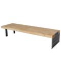 Mendler Lowboard HWC-L75, TV-Rack Fernsehtisch TV-Tisch, Industrial Massiv-Holz MVG-zertifiziert 40x200x60cm, natur