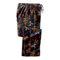 Men's Big & Tall Novelty Print Flannel Pajama pants by KingSize in Gingerbread Man Plaid (Size 5XL) Pajama Bottoms