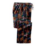 Men's Big & Tall Novelty Print Flannel Pajama pants by KingSize in Gingerbread Man Plaid (Size 4XL) Pajama Bottoms