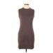 Chloe K Casual Dress - Bodycon: Brown Dresses - Women's Size Large