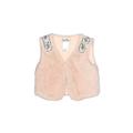 Nicole Miller Faux Fur Vest: Pink Jackets & Outerwear - Size 2Toddler