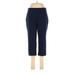 Croft & Barrow Casual Pants - Mid/Reg Rise: Blue Bottoms - Women's Size 8