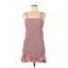 Zara Casual Dress - Mini Square Sleeveless: Pink Dresses - Women's Size Medium