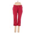 Hybrid & Company Jeans - Super Low Rise Straight Leg Cropped: Red Bottoms - Women's Size 3 - Dark Wash