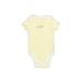 Little Me Short Sleeve Onesie: Yellow Bottoms - Size 3-6 Month
