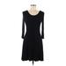 Express Casual Dress - A-Line: Black Solid Dresses - Women's Size Medium