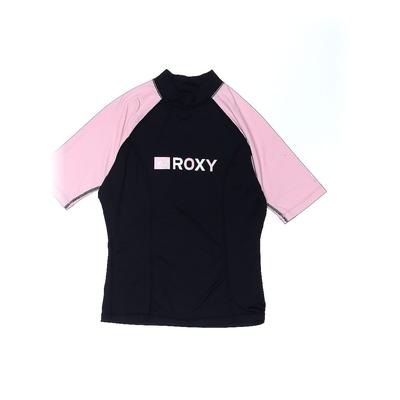 Roxy Rash Guard: Black Swimwear - Women's Size 10