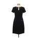 Tommy Hilfiger Casual Dress - Sheath: Black Solid Dresses - Women's Size 2