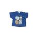 Kids Tees By Stephen Joseph Short Sleeve T-Shirt: Blue Tops - Size 6 Month