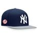 Men's Fanatics Branded Navy/Gray New York Yankees Big Logo Two-Tone Snapback Hat