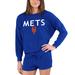 Women's Concepts Sport Royal New York Mets Gather Long Sleeve Top & Shorts Set