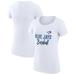 Women's G-III 4Her by Carl Banks White Toronto Blue Jays Team Graphic Fitted T-Shirt